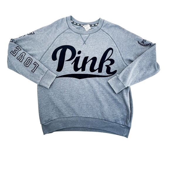 Y2K Victoria's Secret PINK Pullover Crewneck- Size Medium - Picture 1 of 5